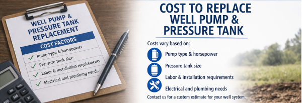 cost to replace well pump and pressure tank