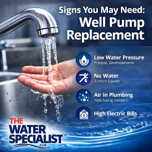 signs well pump replacement 